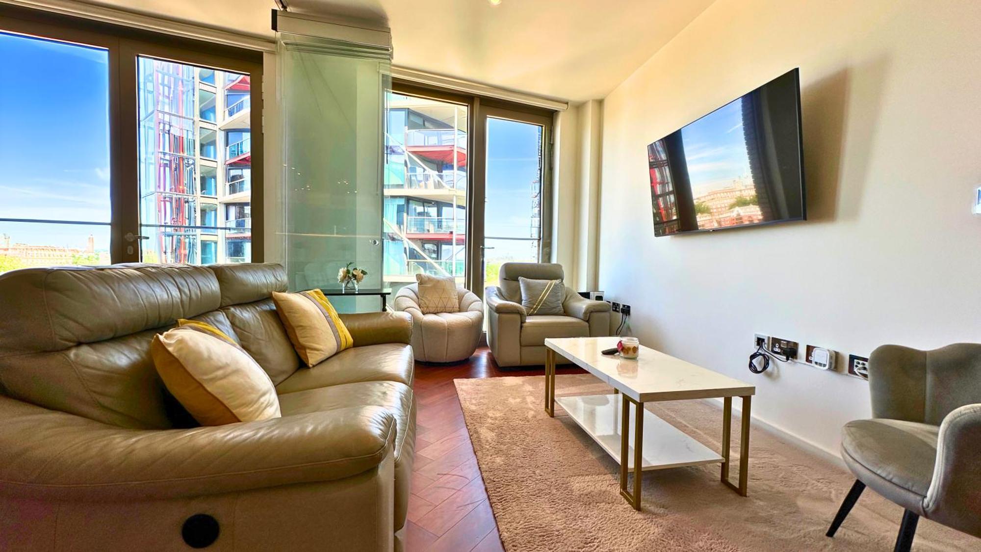 Lavish Penthouse River View Fast Wifi - Luxurylondonstays المظهر الخارجي الصورة